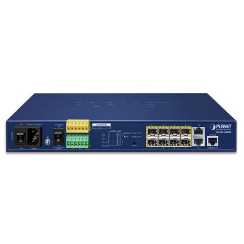 MGSD-10080F — 6-Port 100/1000X SFP + 2-Port 1G/2.5G SFP + 2-Port 10/100/1000T Managed Metro Ethernet Switch, vista 2