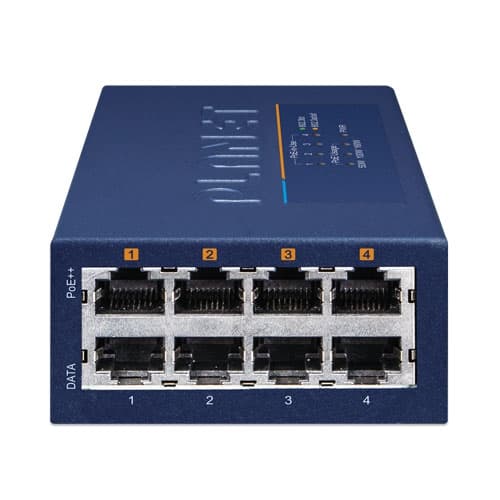 UPOE-400 — 4-Port Multi-Gigabit 802.3bt PoE++ Injector Hub (160 Watts), vista 2