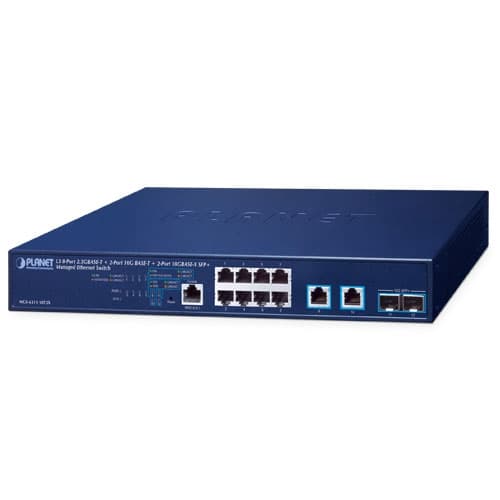 MGS-6311-10T2X — L3 8-Port 2.5GBASE-T + 2-Port 10GBASE-T + 2-Port 10GBASE-X SFP+ Managed Ethernet Switch