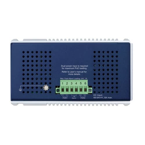 IGS-1000-8UP4X — Industrial 8-Port 10/100/1000T 802.3bt PoE + 4-Port 10G SFP+ Ethernet Switch, vista 3