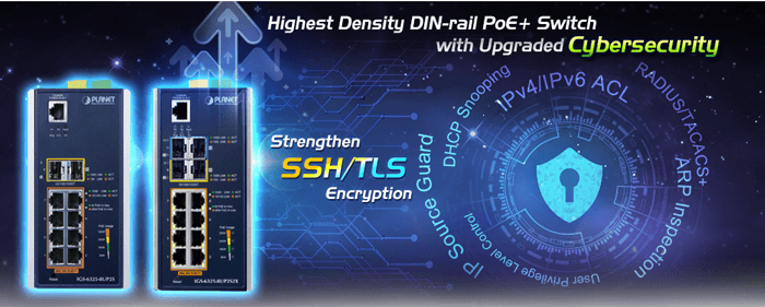 IGS-6325-8UP2S — Industrial L3 8-Port 10/100/1000T 802.3bt PoE + 2-Port 100/1000X SFP Managed Ethernet Switch, vista 6