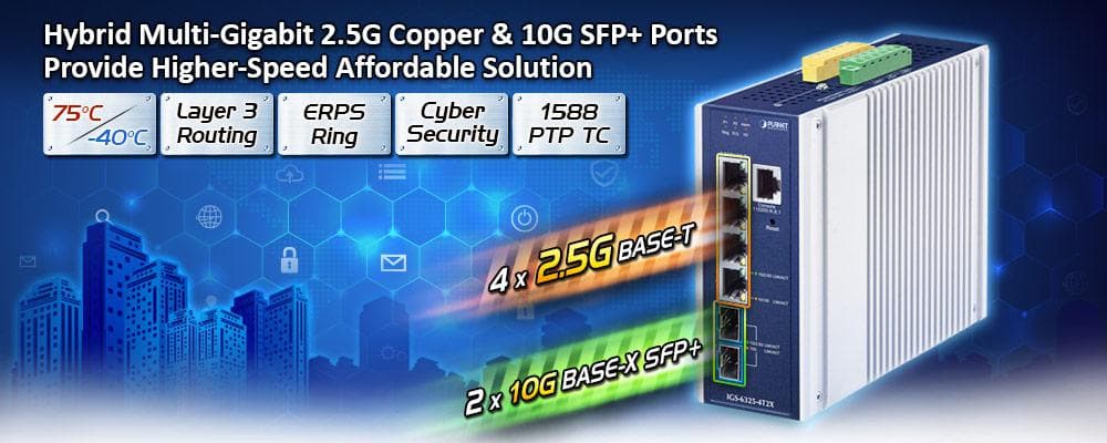 IGS-6325-4T2X — Industrial Layer 3 4-Port 2.5GBASE-T + 2-Port 10GBASE-X SFP+ Managed Ethernet Switch, vista 4