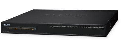 AVS-4210-24HP4X — 8-Port 10/100/1000T 802.3bt PoE + 16-Port 10/100/1000T 802.3at PoE + 4-Port 10G SFP+ Managed AV Switch, vista 4