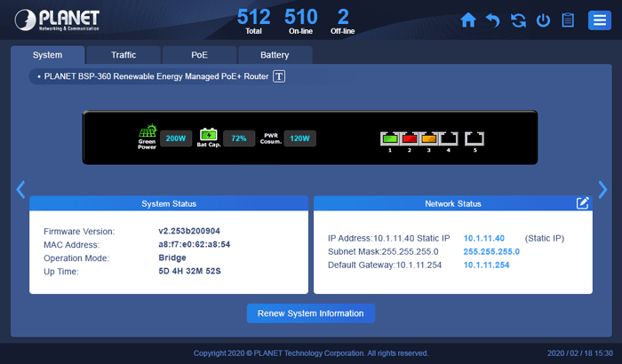 NMS-360V — Renewable Energy Management Controller with LCD Touch Screen, vista 11