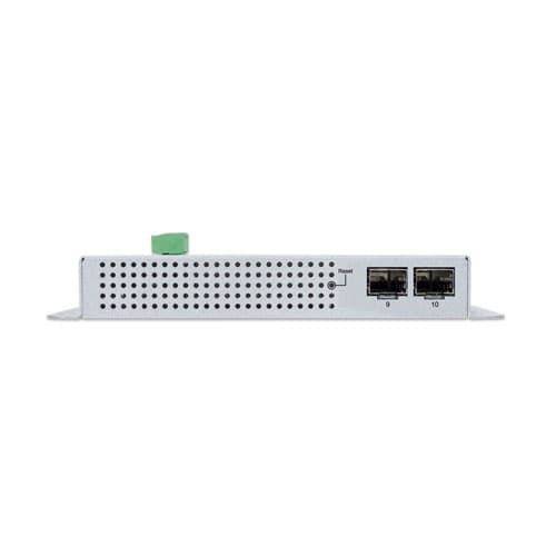WGS-5225-8P2S — Industrial L2+ 8-Port 10/100/1000T 802.3at PoE + 2-Port 1G/2.5G SFP Wall-mount Managed Switch, vista 4