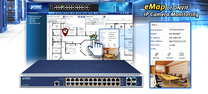 GS-6322-24P4X — L3 24-Port 10/100/1000T 802.3bt PoE + 2-Port 10GBASE-T + 2-Port 10G SFP+ Managed Switch with Dual Modular Power Supply Slots, vista 14
