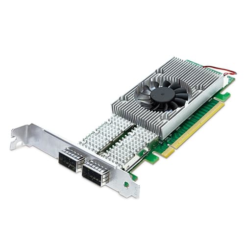 ENW-2QSFP28 — Dual-Port 100Gbps QSFP28 PCI Express Ethernet Adapter (Intel)