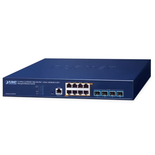 MGS-6311-8UP4X — L3 8-Port 2.5GBASE-T 802.3bt PoE + 4-Port 10GBASE-X SFP+ Managed Ethernet Switch