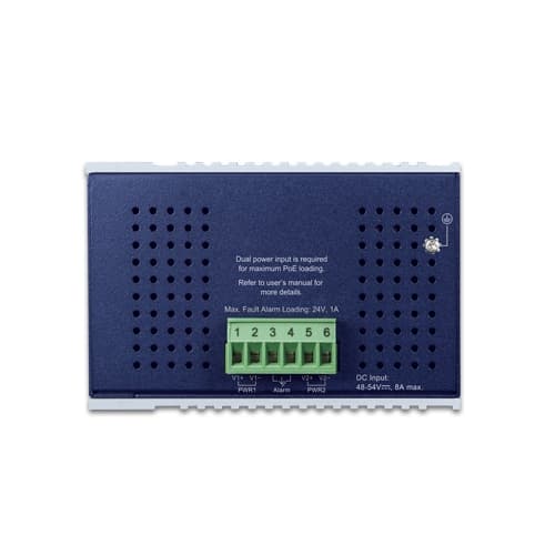 IGS-1000-4UP2X — Industrial 4-Port 10/100/1000/2500T 802.3bt PoE + 2-Port 10G SFP+ Ethernet Switch, vista 3