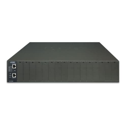 MC-1610MR / MC-1610MR48 — 16-Slot Managed Media Converter Chassis with Redundant Power Supply System, vista 5