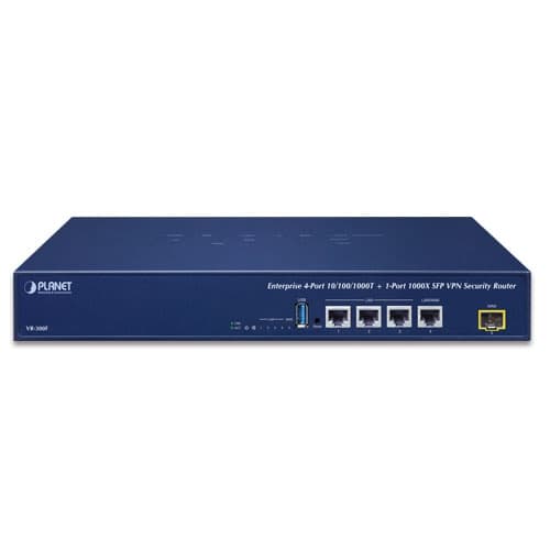 VR-300F — Enterprise 4-Port 10/100/1000T + 1-Port 1000X SFP VPN Security Router, vista 2