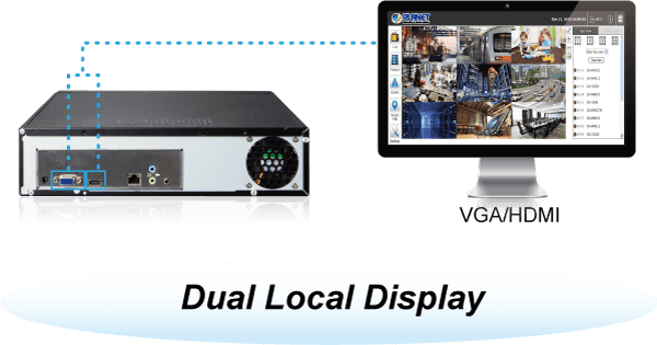NVR-820 — 8-CH Network Video Recorder with HDMI, vista 5