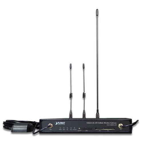 VCG-1500WG-LTE — Vehicle 4G LTE Cellular Wireless Gateway with 5-Port 10/100TX (1-SIM Card Slot, 802.11n, GPS, -25~65 degrees C), vista 3