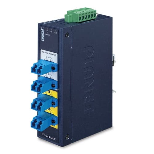 IFB-244 Series — Industrial 2-Channel Optical Fiber Bypass Switch, vista 4