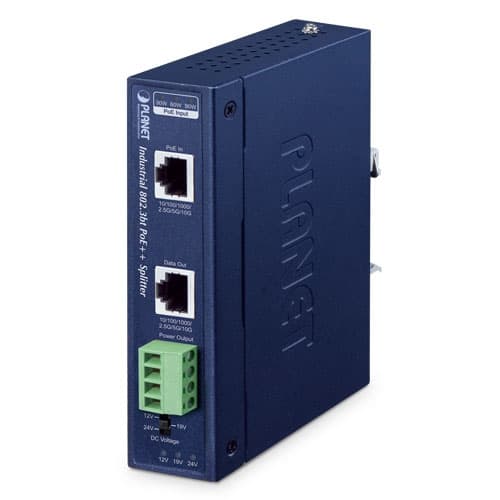 IPOE-176S — Industrial Single-Port 10Gbps 802.3bt PoE++ Splitter