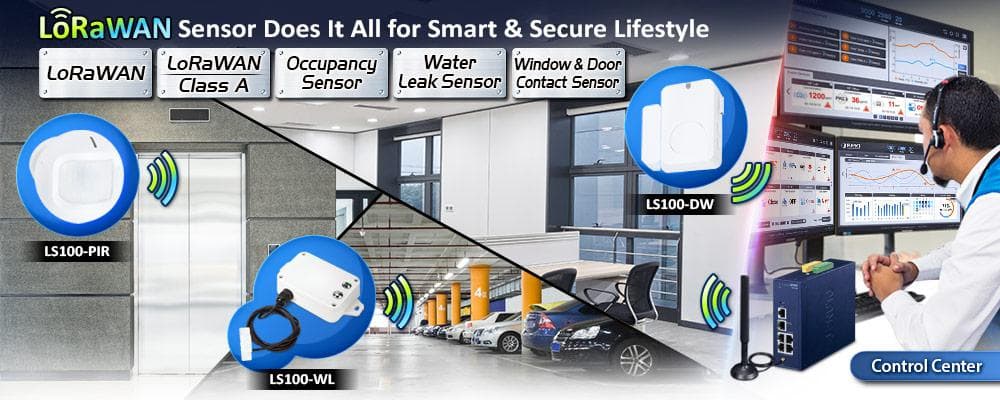 LS100-DW — IP30 LoRaWAN Door and Window Sensor, vista 2