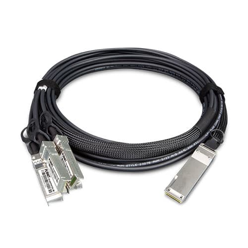 CB-QSFP4X10G-1M/3M/5M — 40G QSFP+ to 4 10G SFP+ Direct Attached Copper Cable - 1M/3M/5M, vista 2