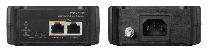 POE-175-95 — One-Port 10/100/1000Mbps 802.3bt PoE++ Injector, vista 9