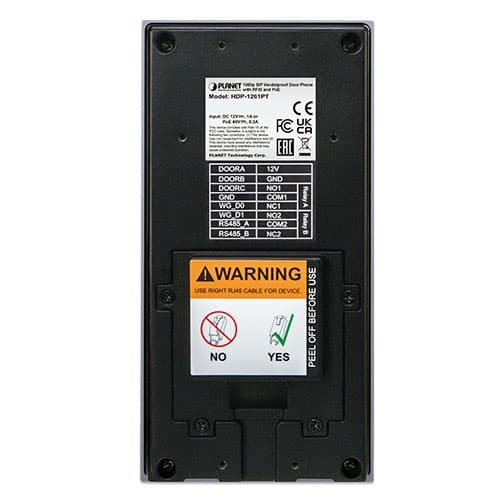 HDP-1261PT — 1080p SIP Vandalproof Door Phone with RFID and PoE, vista 3