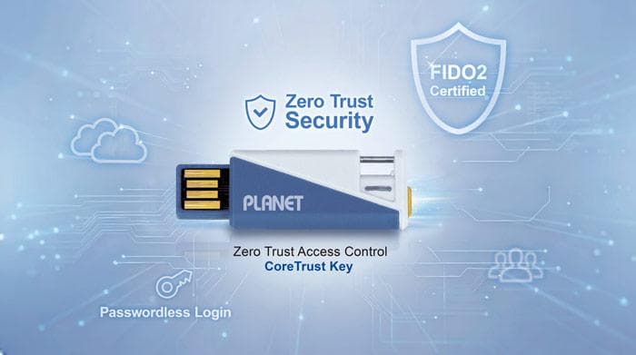 CoreTrust Key — PUF-Powered FIDO2 Security Key for Zero Trust Access, vista 7