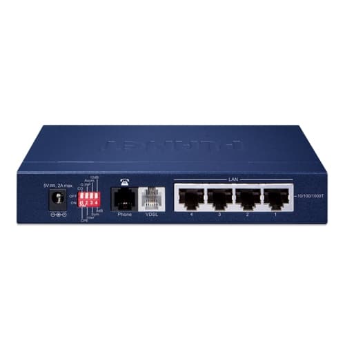 VC-234G — 4-Port 10/100/1000T Ethernet to VDSL2 Bridge (35b profile w/ G.vector), vista 3