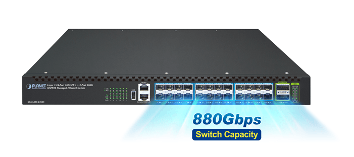 XGS-6350-24X2C — Layer 3 24-Port 10G SFP+ + 2-Port 100G QSFP28 Managed Ethernet Switch, vista 7