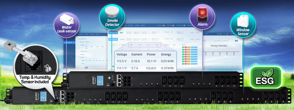 IPM-16230 — Vertical IP-based 16-port Switched Power Manager with 2 Cascaded Ports, vista 6