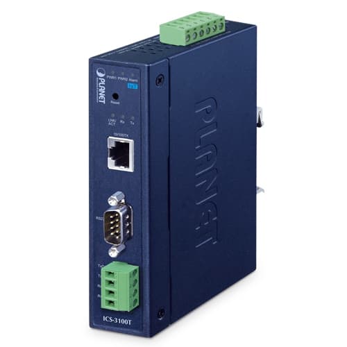 ICS-3100T — IP30 Industrial 1-Port RS232/RS422/RS485 Serial Device Server