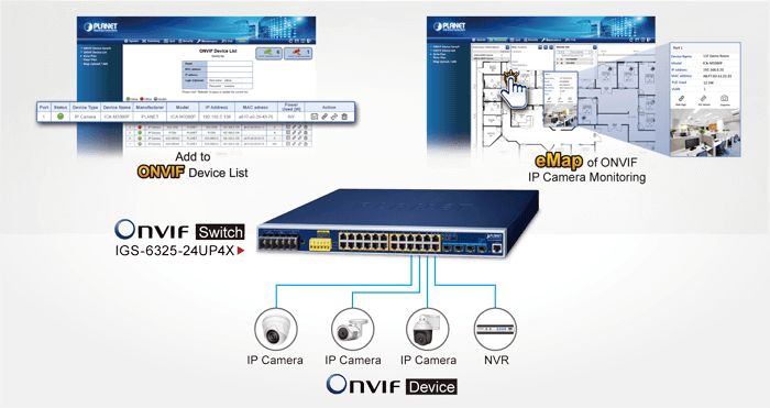 IGS-6325-24UP4X — Industrial L3 24-Port 10/100/1000T 802.3bt PoE + 4-Port 10G SFP+ Managed Ethernet Switch, vista 6