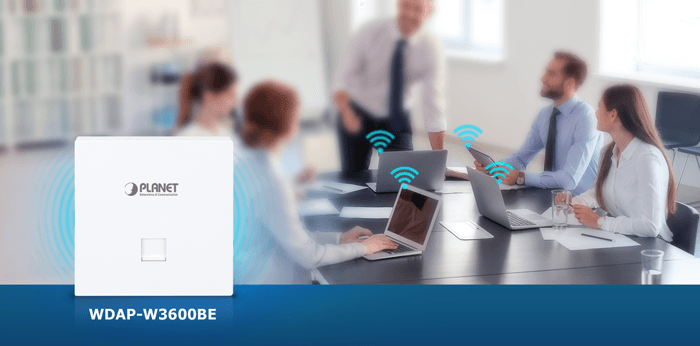 WDAP-W3600BE — Wi-Fi 7 Dual Band 802.11be 3600Mbps In-wall Wireless Access Point, vista 7