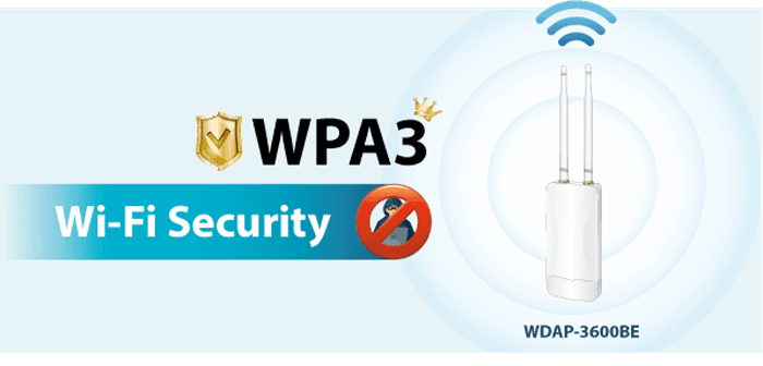 WDAP-3600BE — Wi-Fi 7 Dual Band 802.11be 3600Mbps Outdoor Wireless Access Point, vista 12