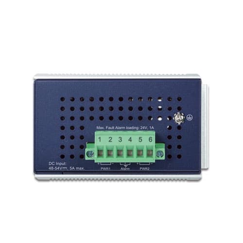 IGS-824UPT — Industrial 4-Port 10/100/1000T 802.3bt PoE + 2-Port 10/100/1000T + 2-Port 100/1000X SFP Gigabit Ethernet Switch, vista 3