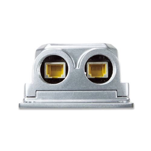 IPOE-E302 — Industrial IP67 1-Port 802.3bt PoE++ to 2-Port 802.3at/bt PoE++ Extender, vista 4