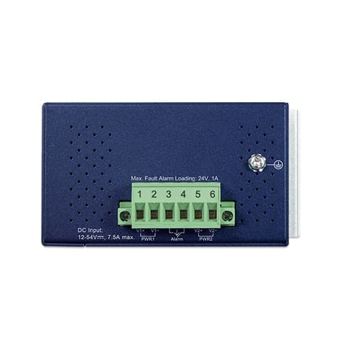 IXT-900-2X1UP — Industrial 2-Port 10G SFP+ + 1-Port 10GBASE-T 802.3bt PoE++ Managed Media Converter, vista 2