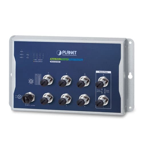 WGS-5225-8MT — Industrial L2+ 8-Port 10/100/1000T M12 Wall-mount Managed Switch, vista 2