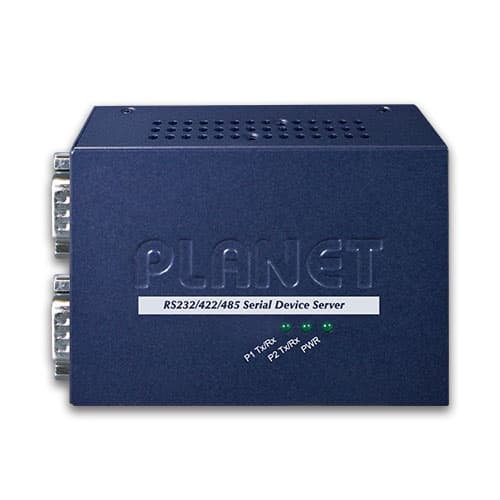 ICS-120 — 2-Port RS232/RS422/RS485 Serial Device Server, vista 2