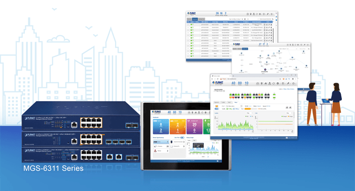 MGS-6311-8UP4X — L3 8-Port 2.5GBASE-T 802.3bt PoE + 4-Port 10GBASE-X SFP+ Managed Ethernet Switch, vista 7