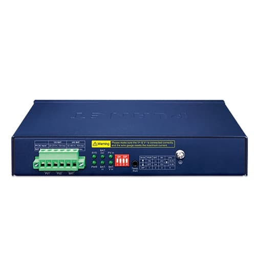 BSP-115PV-15A — 5-Port 802.3at PoE+ Solar PoE Switch with 1-Port 1000X SFP and LCD Display, vista 3