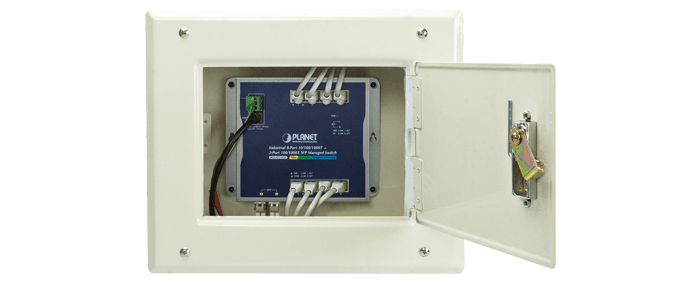 WGS-4215-8T2S — Industrial 8-Port 10/100/1000T + 2-Port 100/1000X SFP Wall-mount Managed Switch (-40~75 degrees C), vista 10