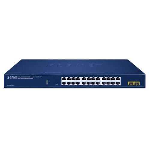 GS-2210-24T2S — 24-Port 10/100/1000T + 2-Port 1000X SFP Web Smart Ethernet Switch, vista 2