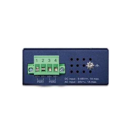 IXT-815AT — Compact Industrial 2-Port 10G/2.5G/1G/100BASE-X SFP+ Media Converter, vista 3