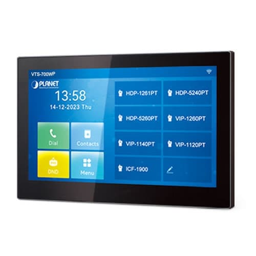 VTS-700WP — 7-inch SIP Indoor Touch Screen PoE Video Intercom with Built-in Wi-Fi, vista 3