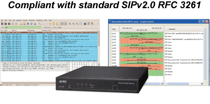 VGW-420FO — 4-Port SIP VoIP Gateway (4 FXO), vista 5