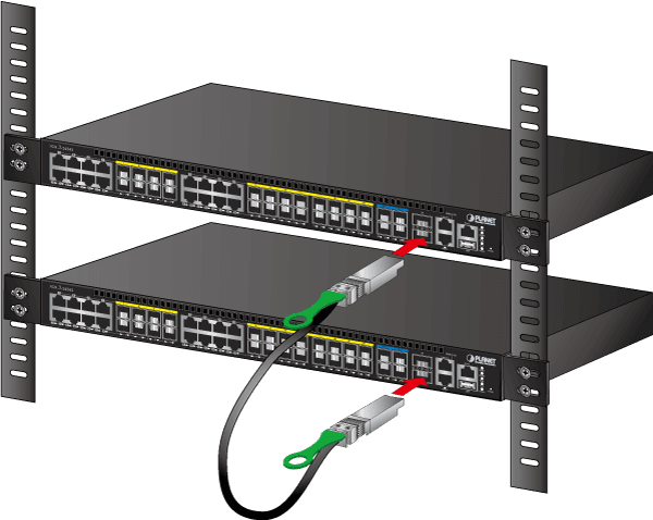 CB-DAQSFP-0.5 / CB-DAQSFP-2M — 40G QSFP+ Direct-attached Copper Cable (0.5/2M in length), vista 4