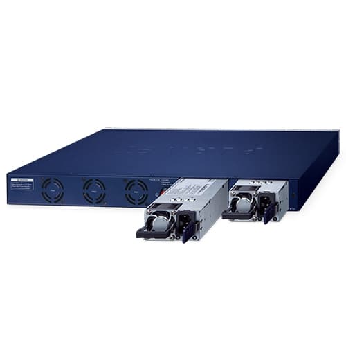 GS-6322-48UP4X — L3 48-Port 10/100/1000T 802.3bt PoE + 4-Port 10G SFP+ Managed Switch with dual modular power supply slots, vista 8