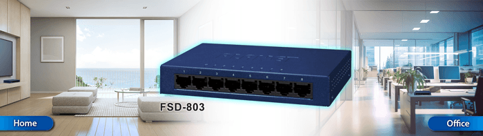FSD-803 — 8-Port 10/100Mbps Fast Ethernet Switch, vista 4