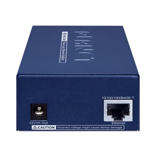 POE-173S-12V — Single-Port 10/100/1000Mbps 802.3bt PoE++ Splitter, vista 3