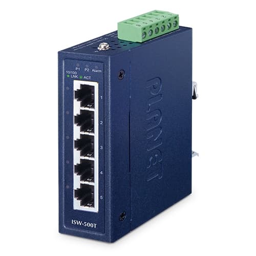 ISW-500T — Industrial 5-Port 10/100TX Compact Ethernet Switch