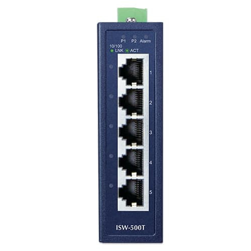 ISW-500T — Industrial 5-Port 10/100TX Compact Ethernet Switch, vista 2