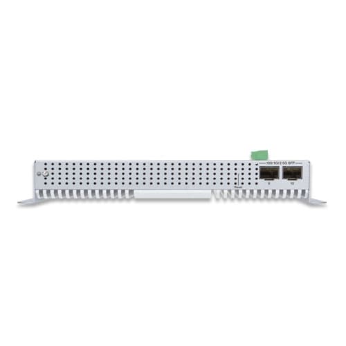 WGS-5225-8UP2SV — Industrial L2+ 8-Port 10/100/1000T 802.3bt PoE + 2-Port 1G/2.5G SFP Wall-mount Managed Switch with LCD Touch Screen, vista 4